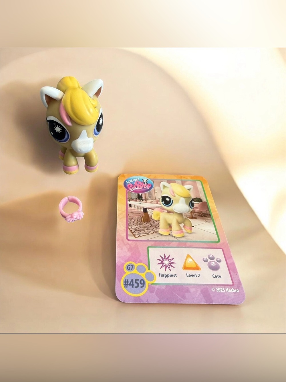 Littlest Pet Shop HORSE G7 #459 Series 5 - Accessory & Trading Card